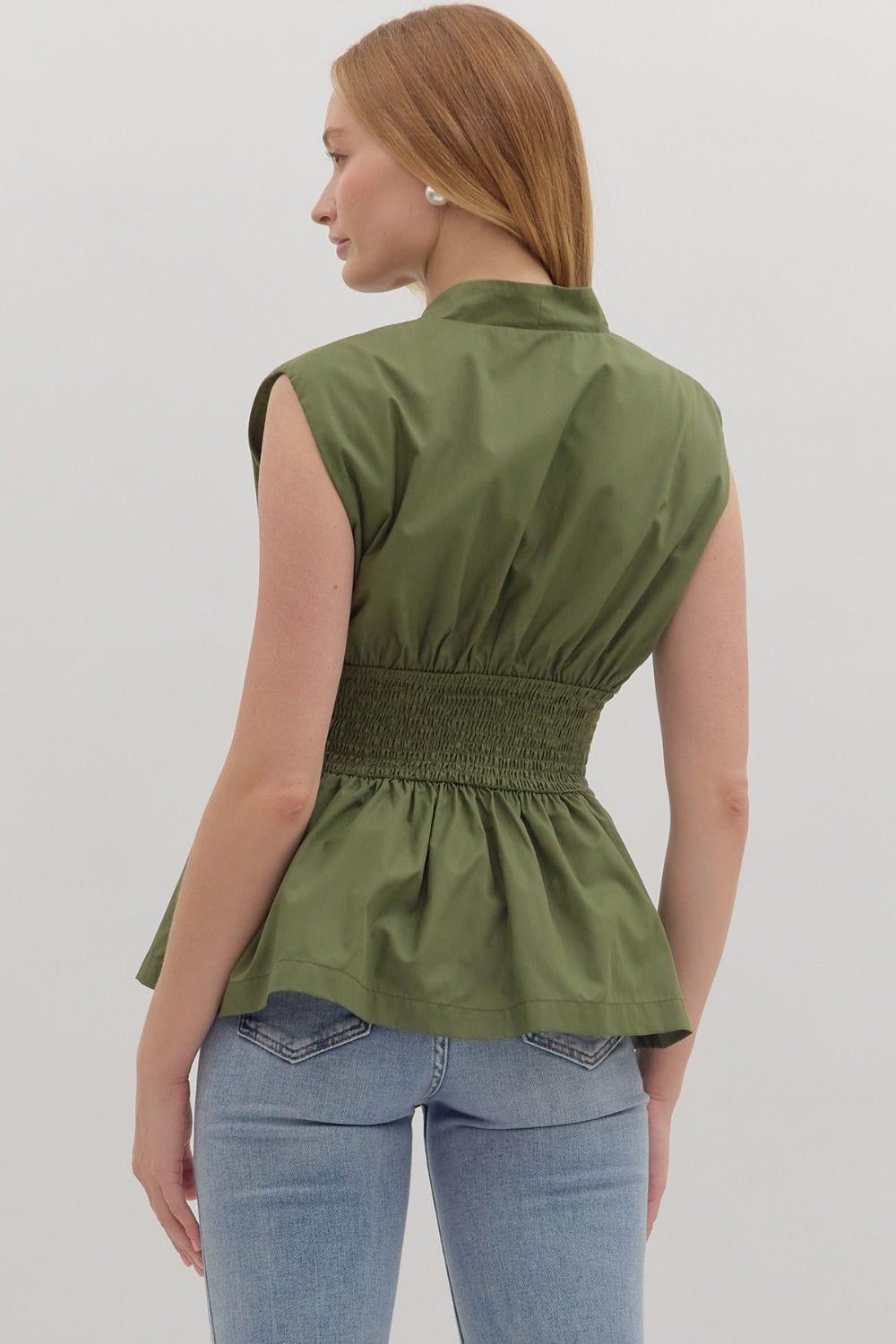 Entro Top Iris Zip Front Top