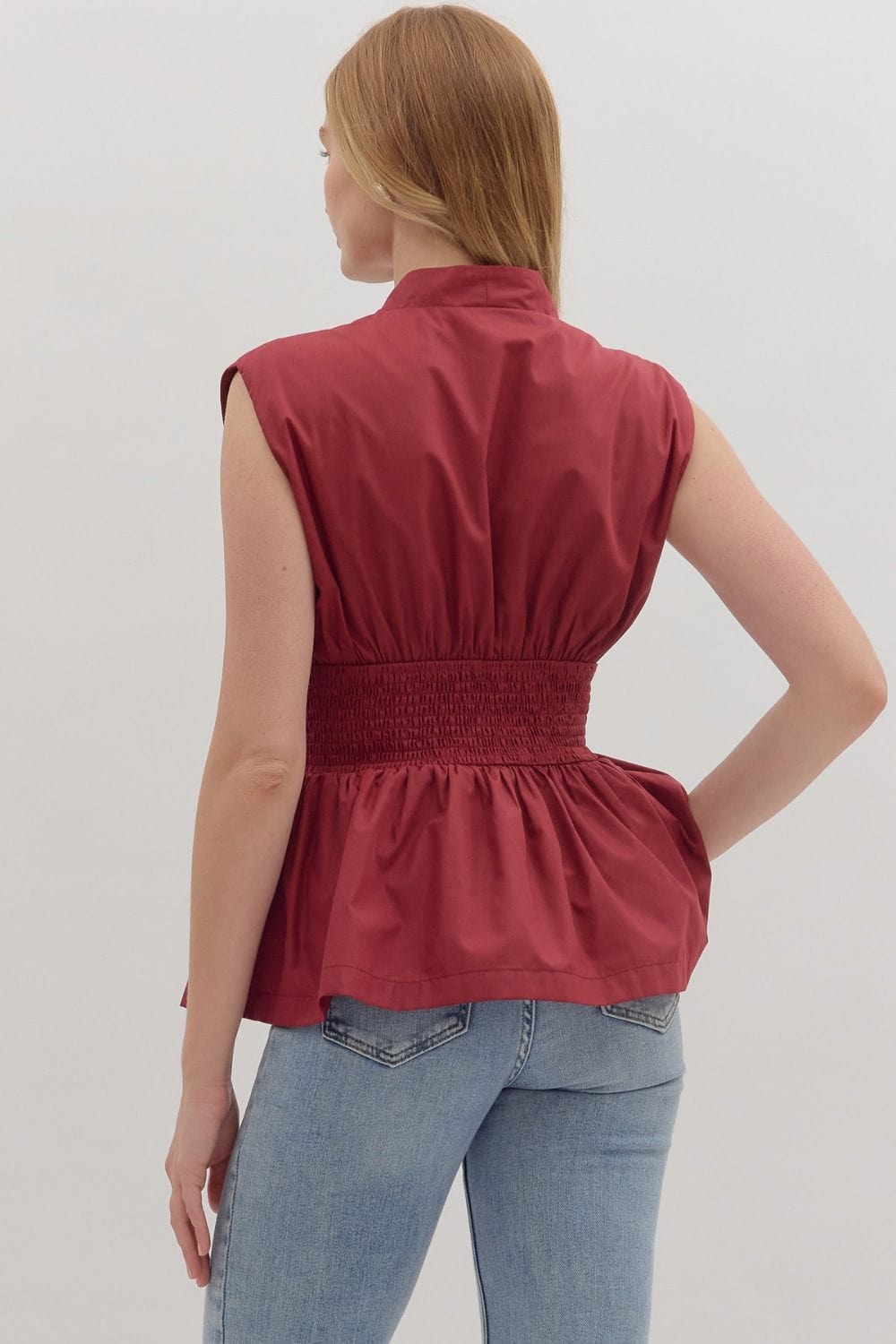 Entro Top Iris Zip Front Top