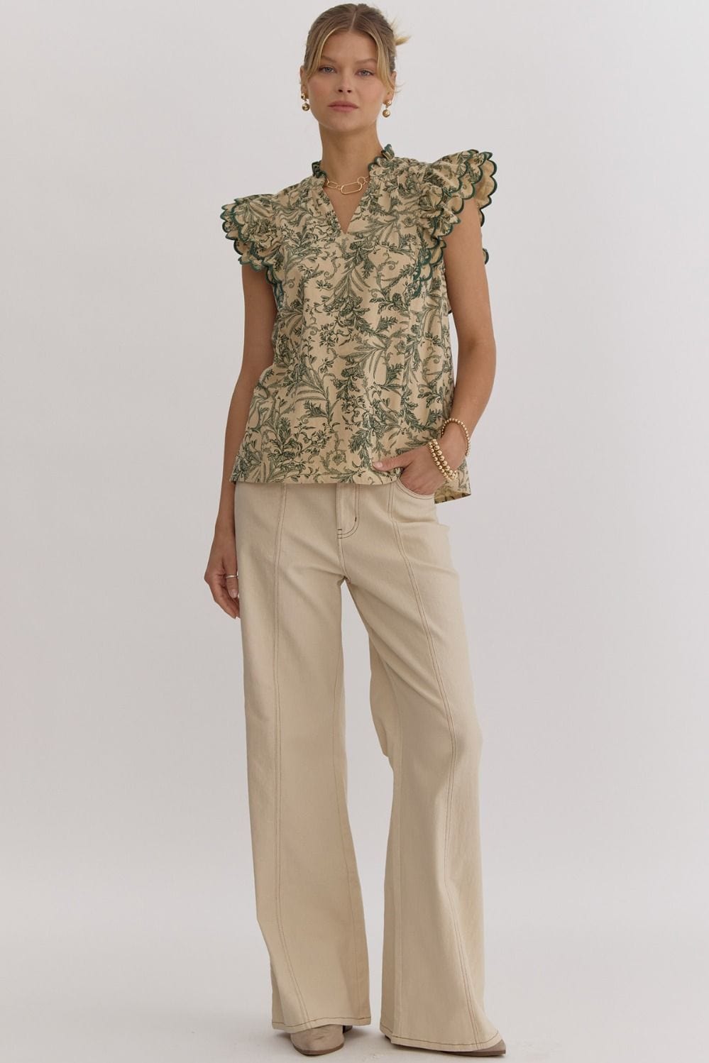 Entro Top Jolene Floral Top