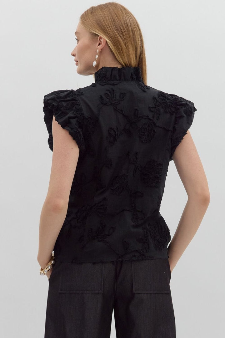 Entro Top Lexi Floral Ruffle Top