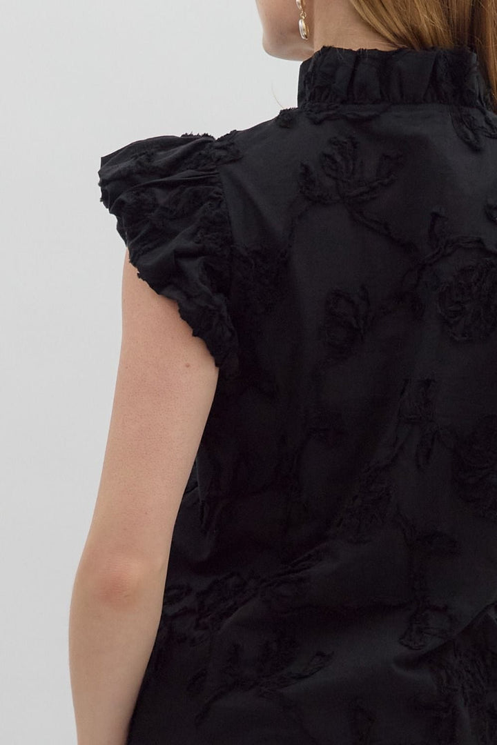 Entro Top Lexi Floral Ruffle Top
