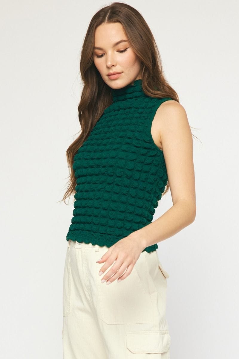 Entro Top Rose Textured Top