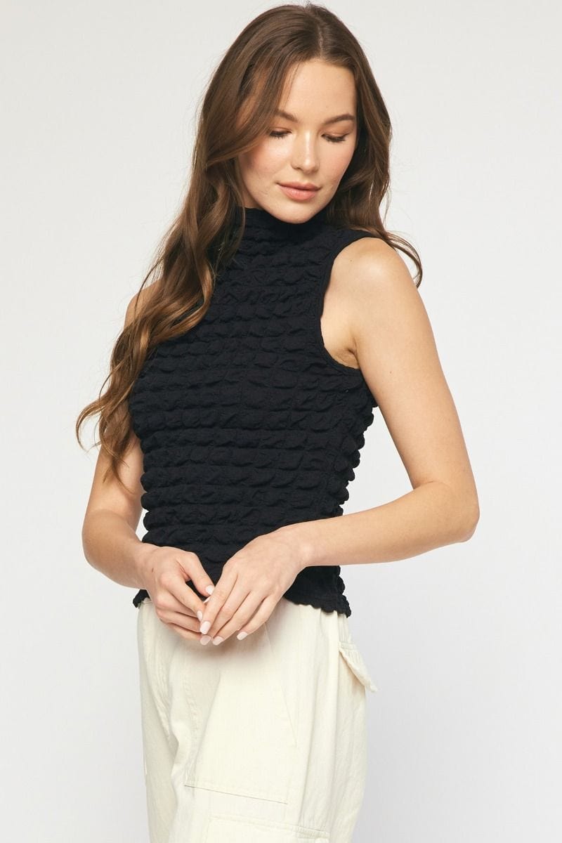 Entro Top Rose Textured Top