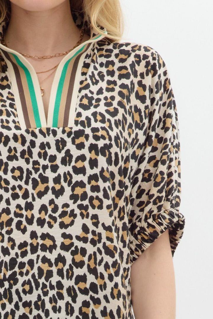 Entro Top Tilly Leopard Top