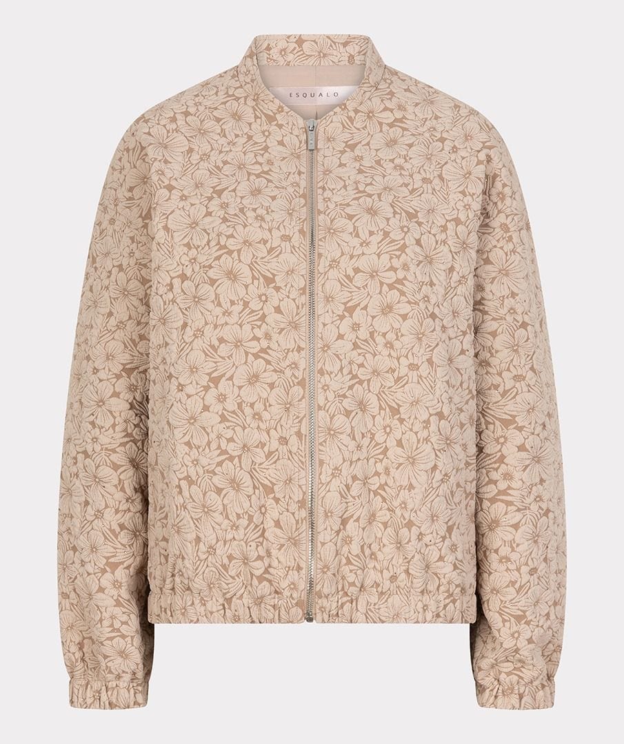 Esqualo Bomber Jacket Monica 3D Flower Bomber Jacket