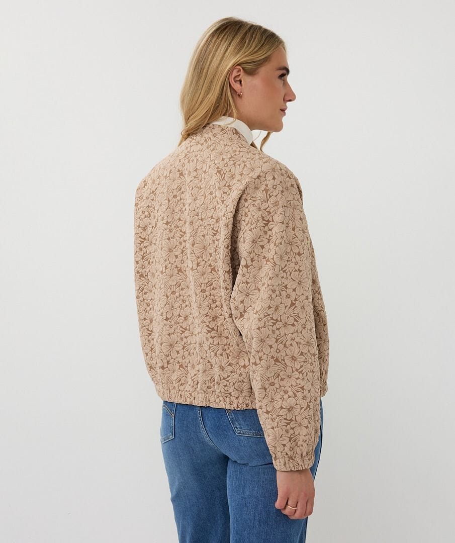 Esqualo Bomber Jacket Monica 3D Flower Bomber Jacket