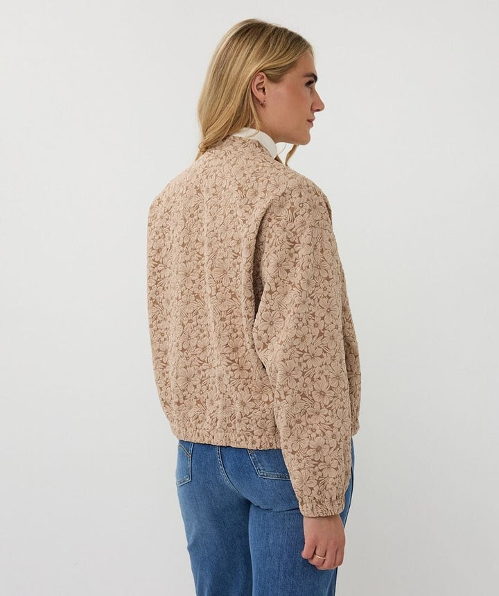 Esqualo Bomber Jacket Monica 3D Flower Bomber Jacket
