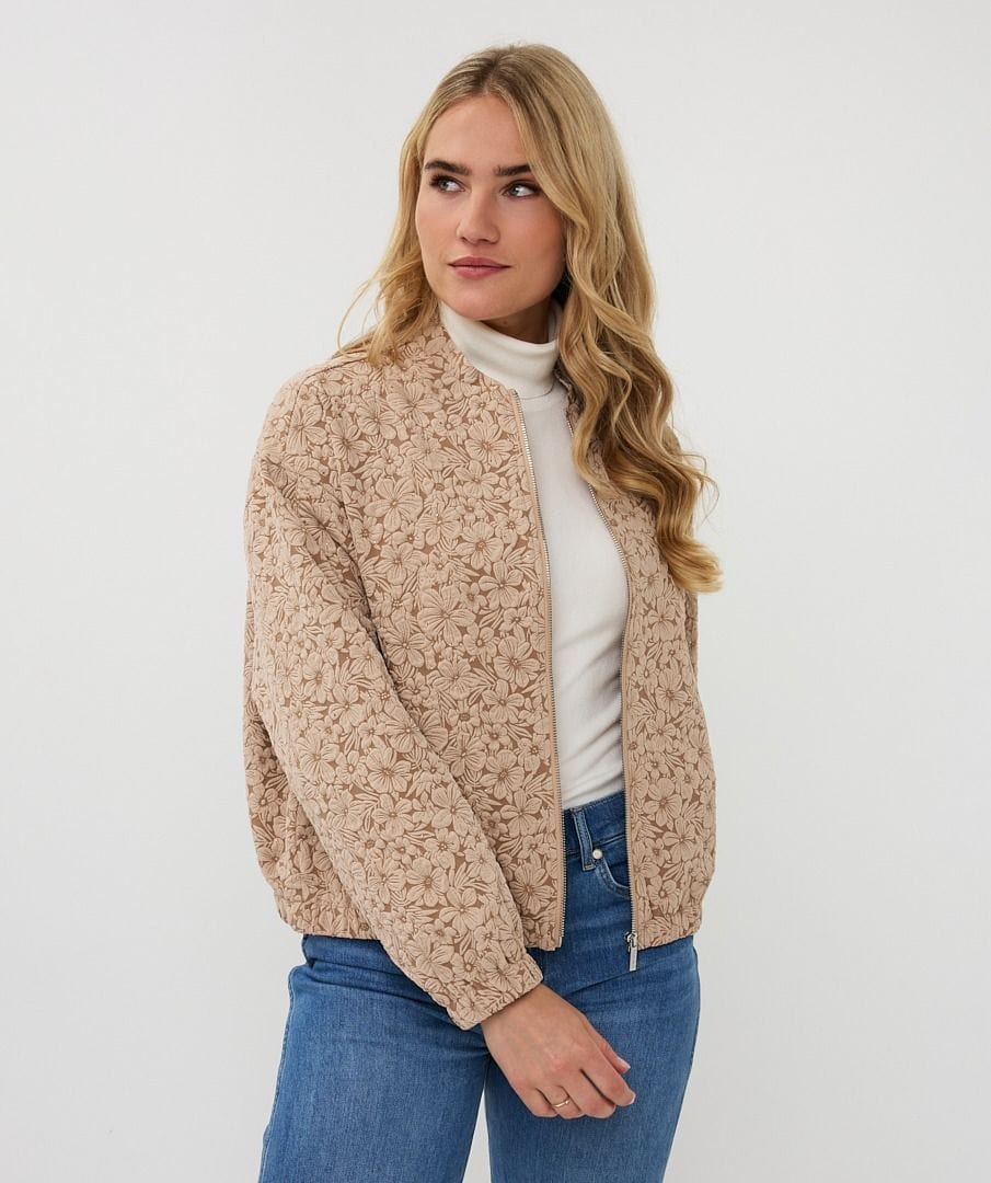 Esqualo Bomber Jacket Sand / 4 Monica 3D Flower Bomber Jacket