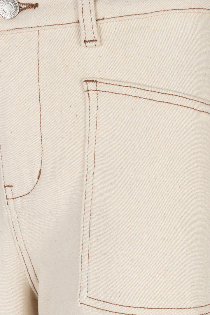 Broek Twill Pants - Teal Poppy