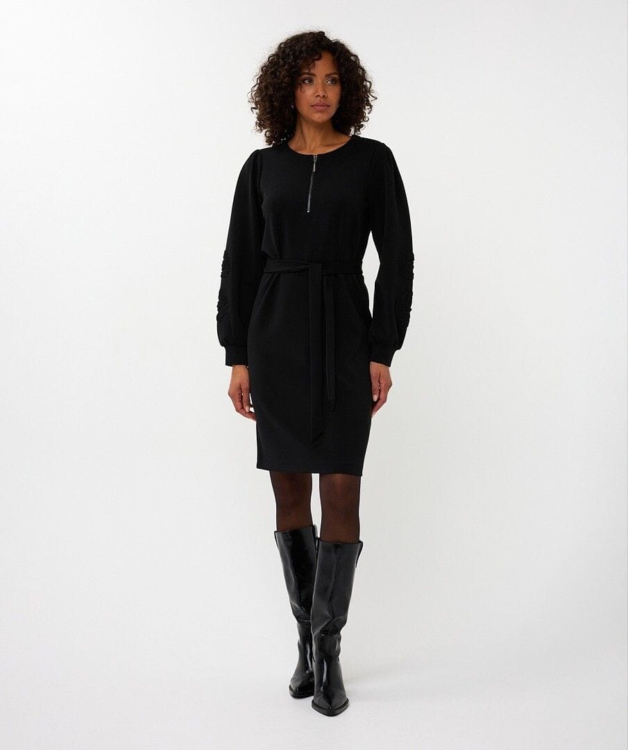 Esqualo Dress Black / XS Haley Modal Embroidered Dress