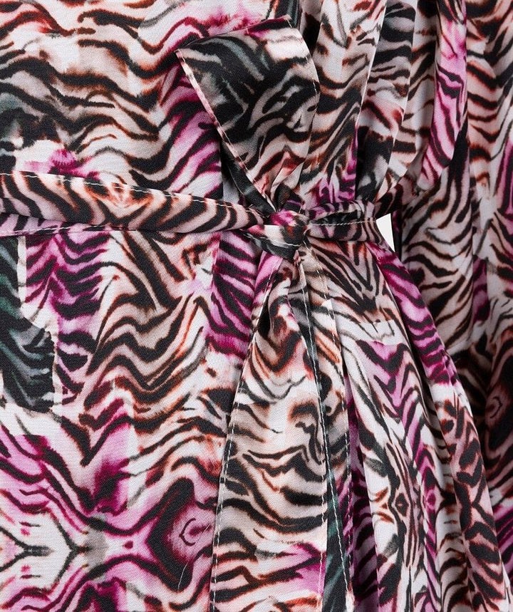 Esqualo Dress Dana Zebra Print Dress