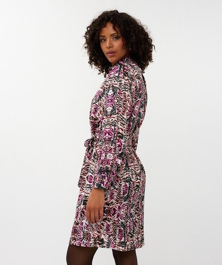 Esqualo Dress Dana Zebra Print Dress