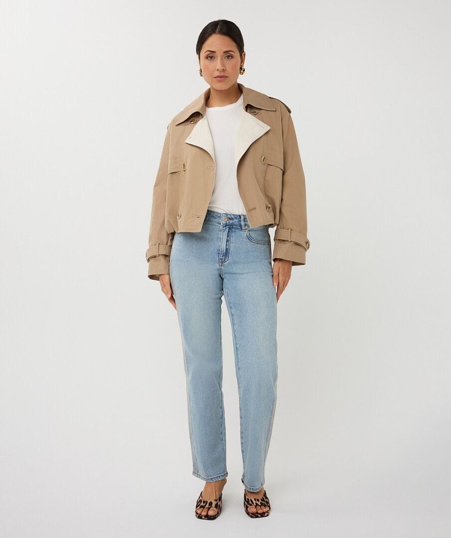 Esqualo Jacket Belle Short Trench Coat