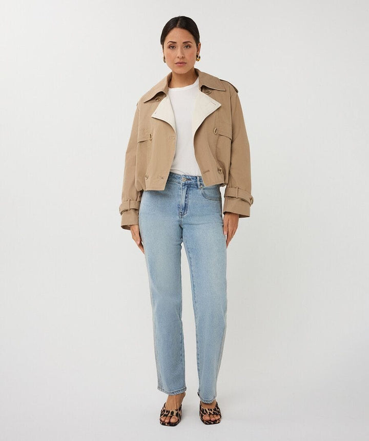 Esqualo Jacket Belle Short Trench Coat