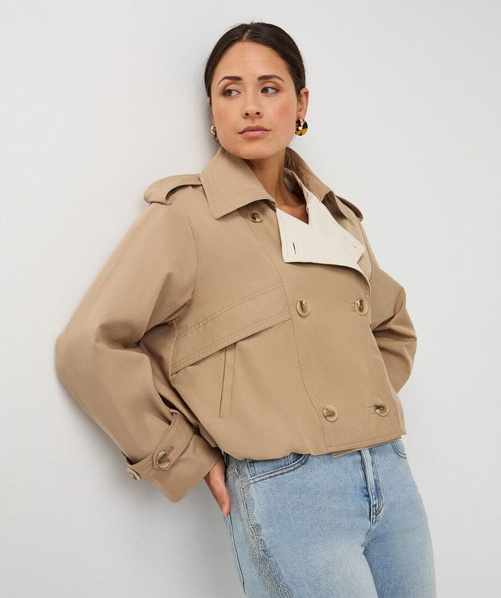 Esqualo Jacket Belle Short Trench Coat