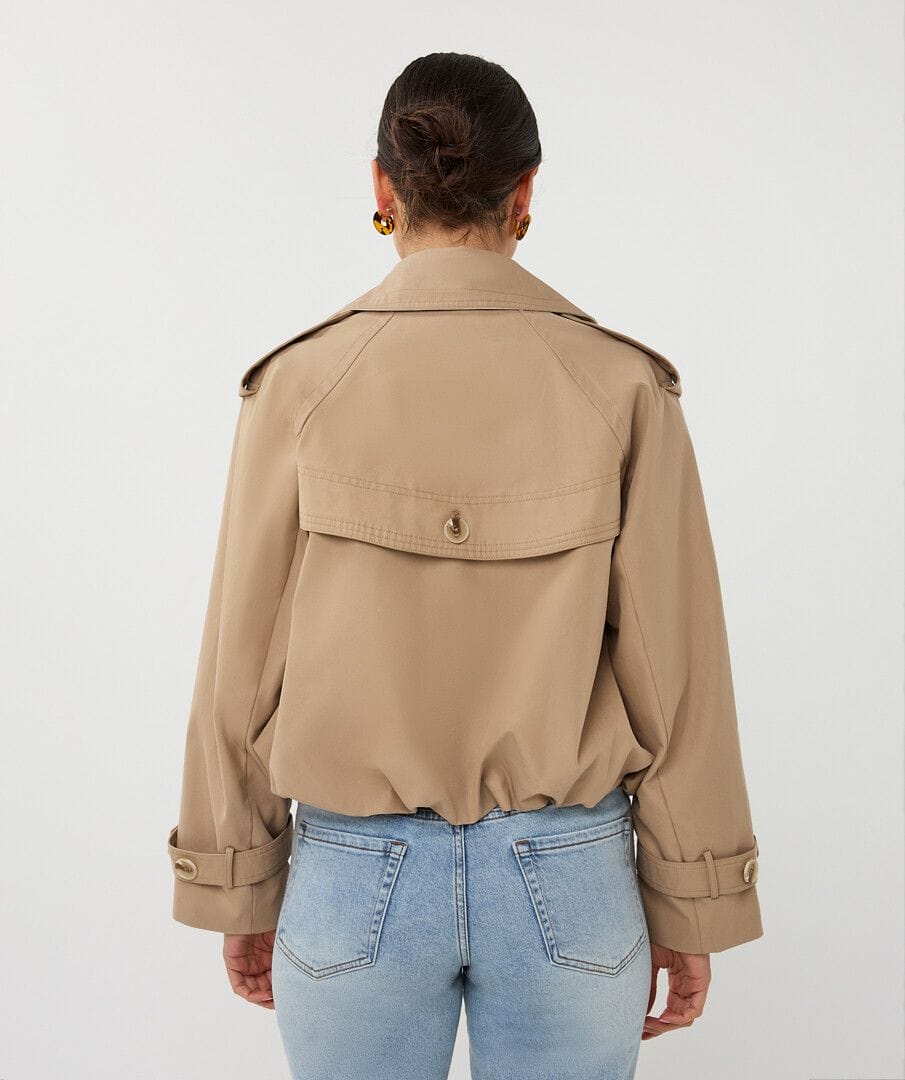 Esqualo Jacket Belle Short Trench Coat