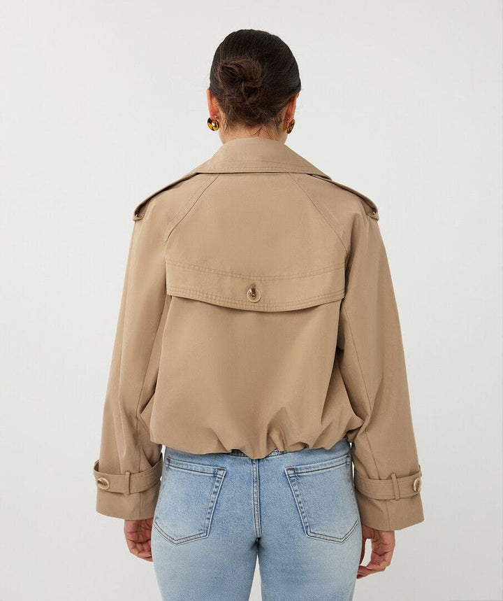 Esqualo Jacket Belle Short Trench Coat