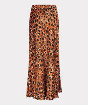 Esqualo Lana Long Leopard Skirt