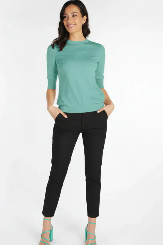 Hanna Chino Pants - Teal Poppy