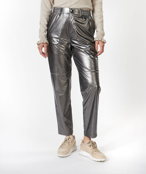 Esqualo Pants Silver / 4 Trousers Metallic PU