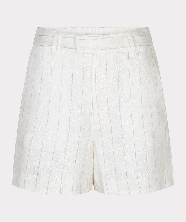 Esqualo Hanna striped linen shorts with a relaxed fit, featuring a breathable fabric and stylish design perfect for summer wear.