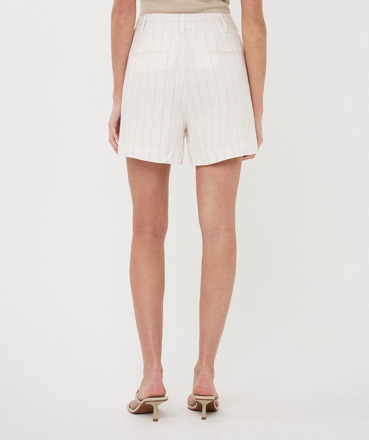 Esqualo Hanna striped linen shorts, lightweight summer shorts with a relaxed fit and bold striped pattern.