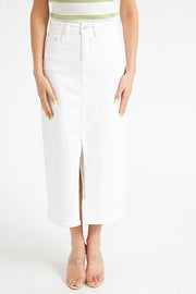 Esqualo Skirt Off White / 4 Esqualo Denim Skirt