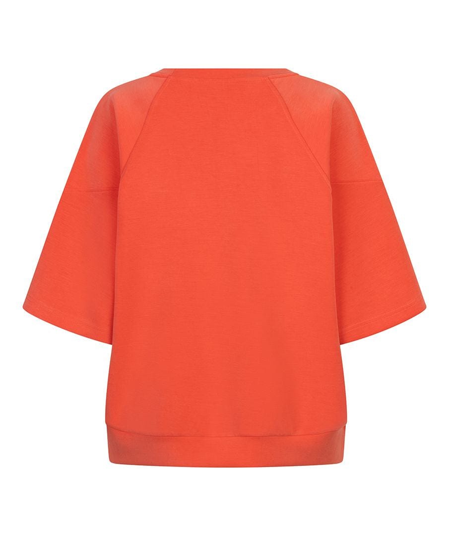 Raglan Sleeve Modal Sweater - Teal Poppy