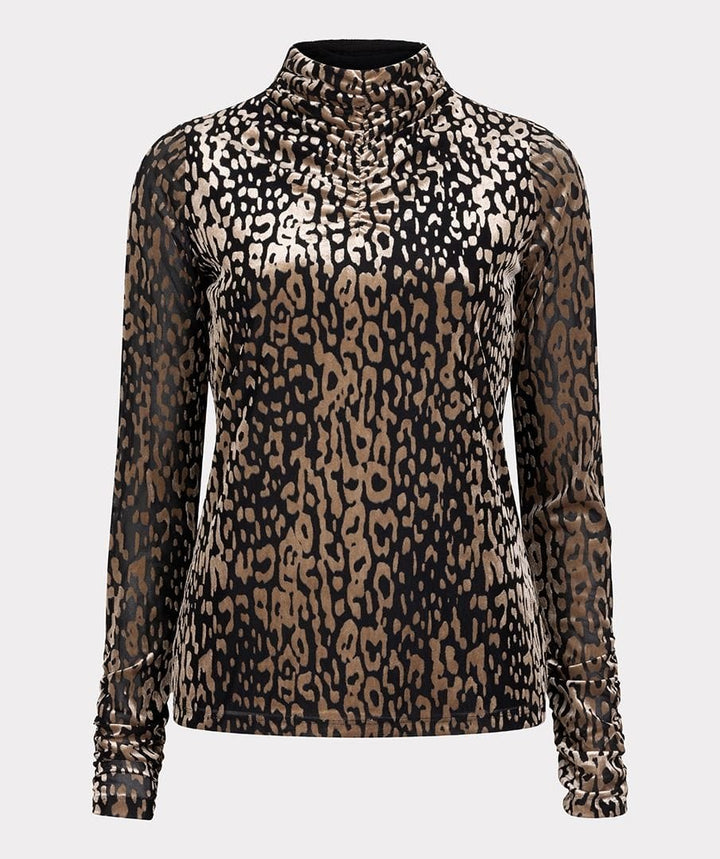 Esqualo Top Carly Mock Neck Top