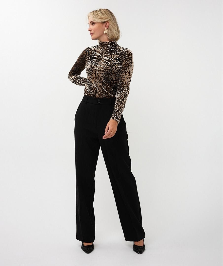 Esqualo Top Carly Mock Neck Top
