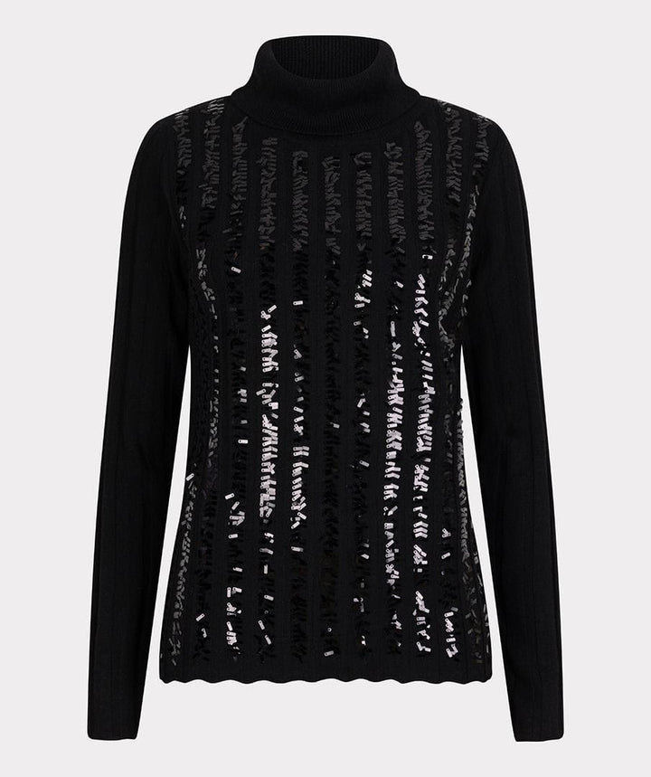 Esqualo Top Dini Sequin Strip Top