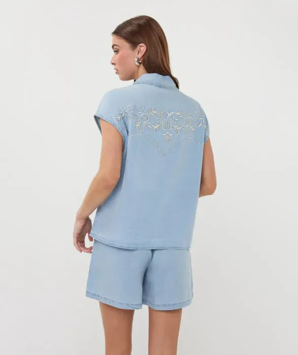 Esqualo Hailey embroidered top, stylish women&
