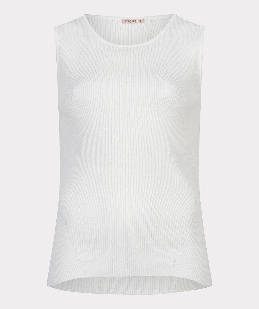 Esqualo Top Jenna Sleeveless Rib Sweater Top