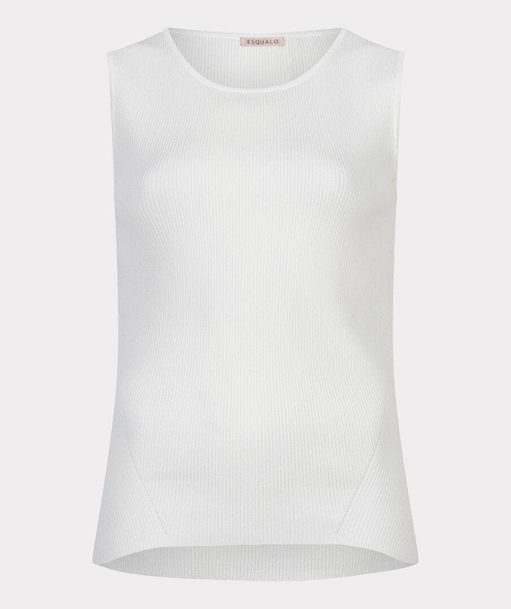 Esqualo Top Jenna Sleeveless Rib Sweater Top