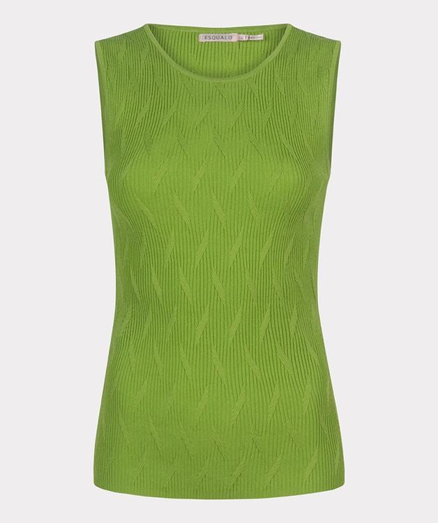 Esqualo Top Kiwi Green / XS Singlet Pointelle