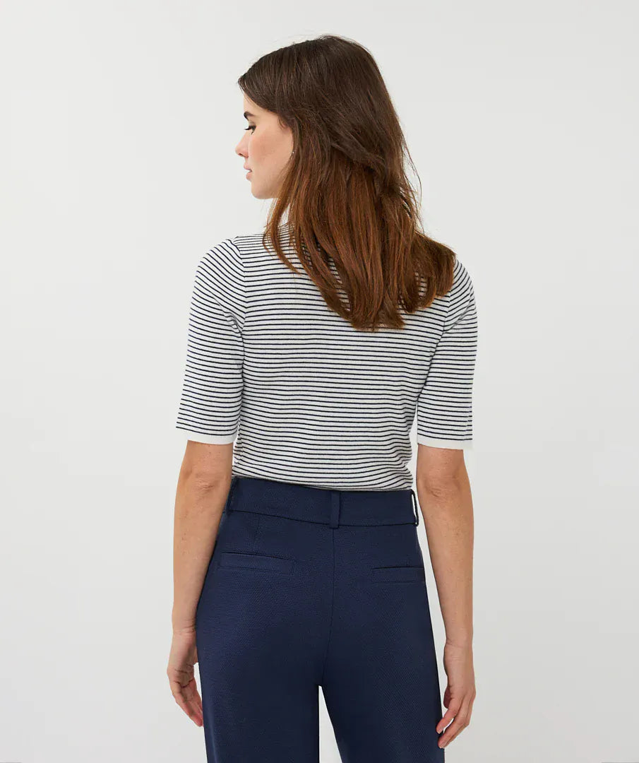 Esqualo Top Viola Striped Knit Top