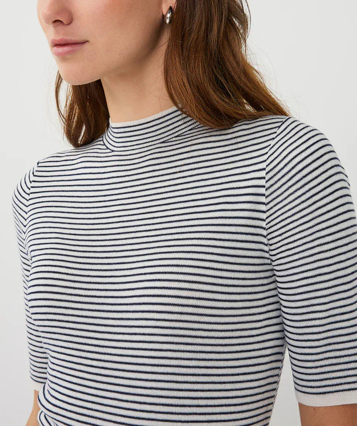 Esqualo Top Viola Striped Knit Top