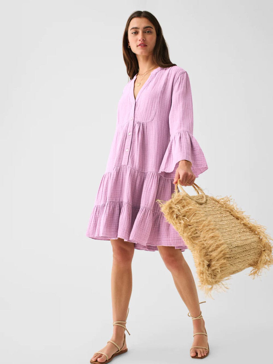 Faherty Dress Kasey Dream Gauze Dress