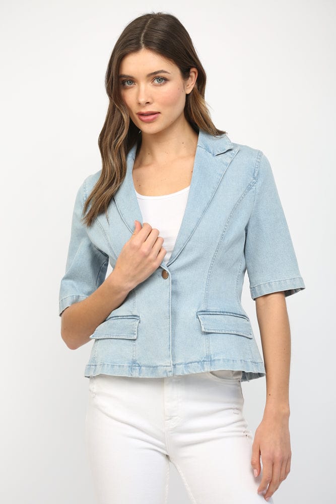 Fate Blazer Paris Stretch Denim Blazer