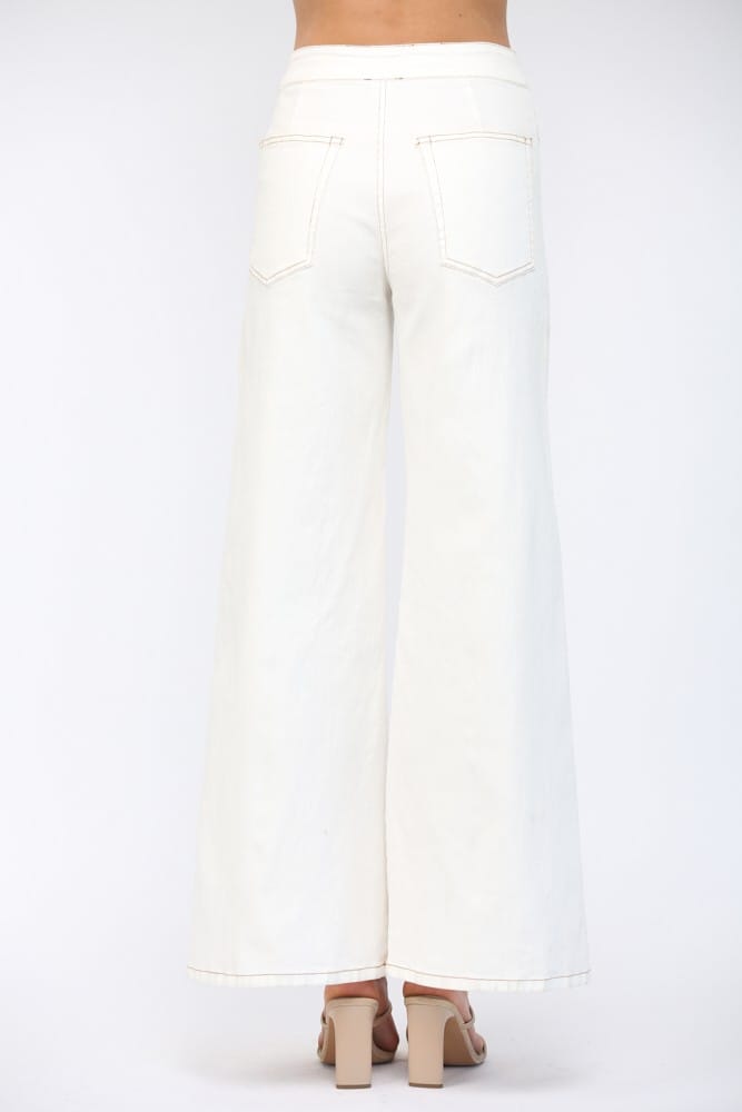 Fate Denim Joy Contrast Flare Pants