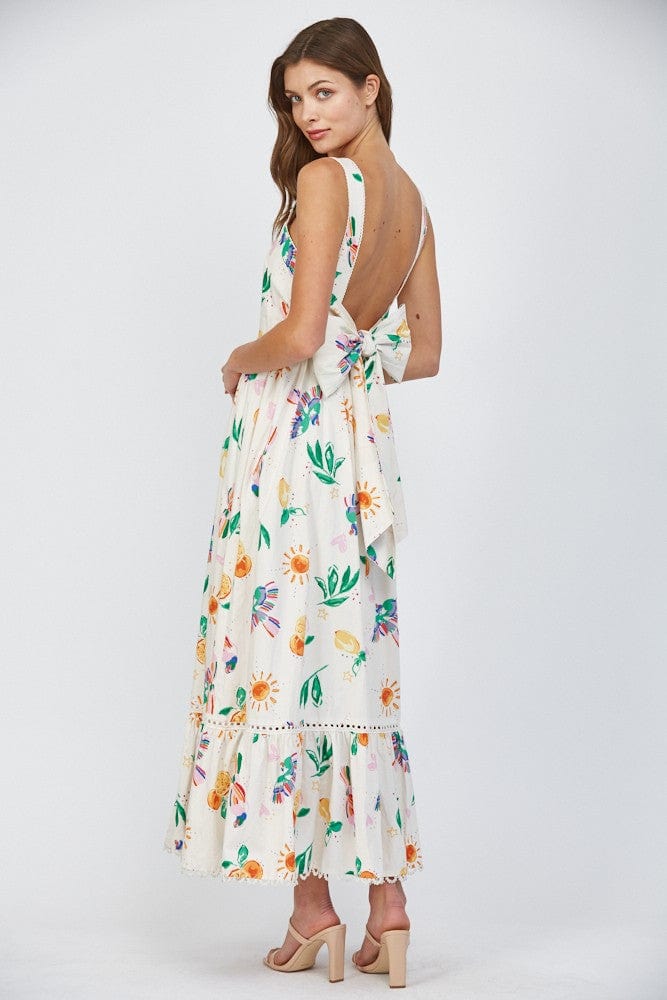 Fate Dress Alana Lace Trim Midi Dress