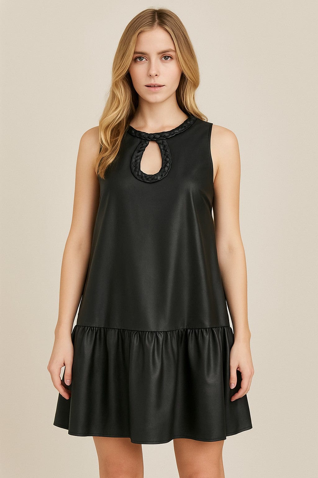 Fate Dress Black / S Lila Braided Keyhole Dress