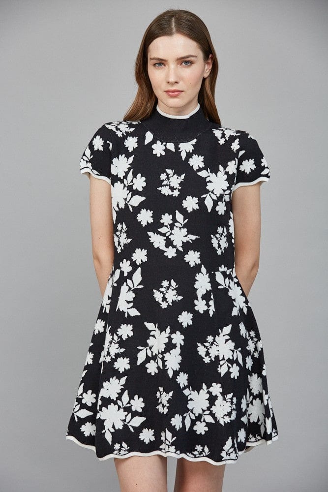 Fate Dress Black White / S Noelle Floral Dress
