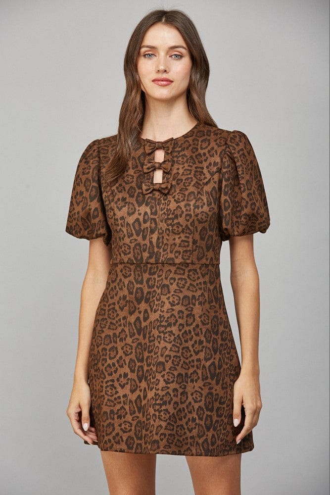 Fate Dress Brown Multi / S Livia Keyhole Dress