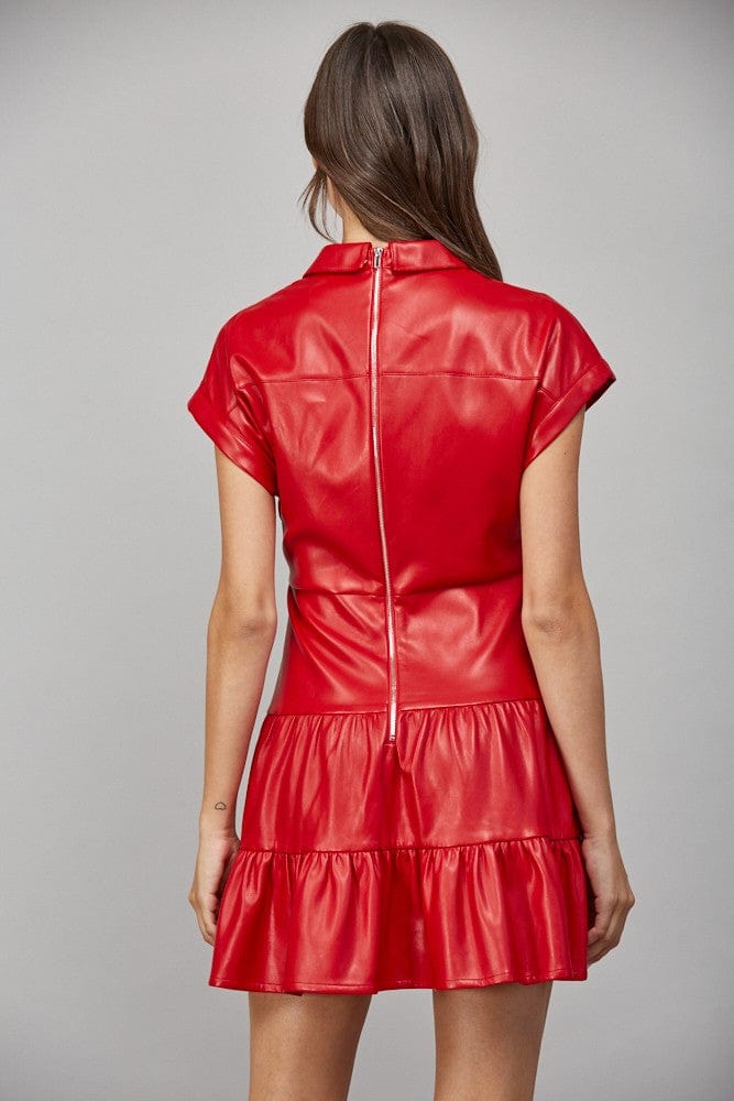 Fate Dress Grace Twisted Leather Dress