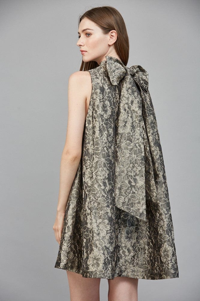 Fate Dress Olive / S Lillian Bow Tie Back Dress