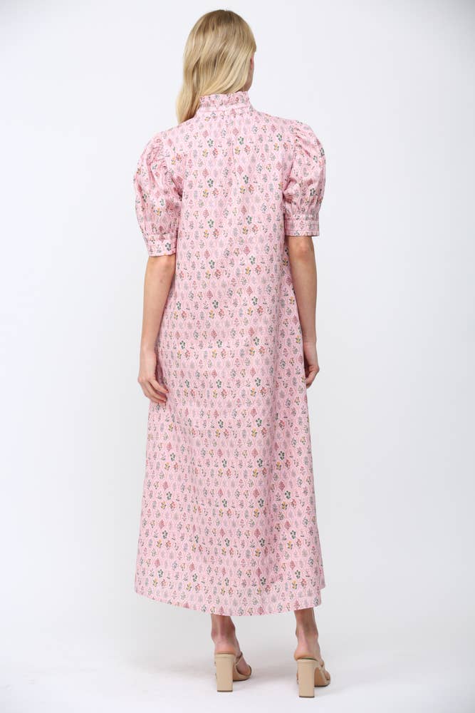 Fate Dress Piper Floral Button Down Dress