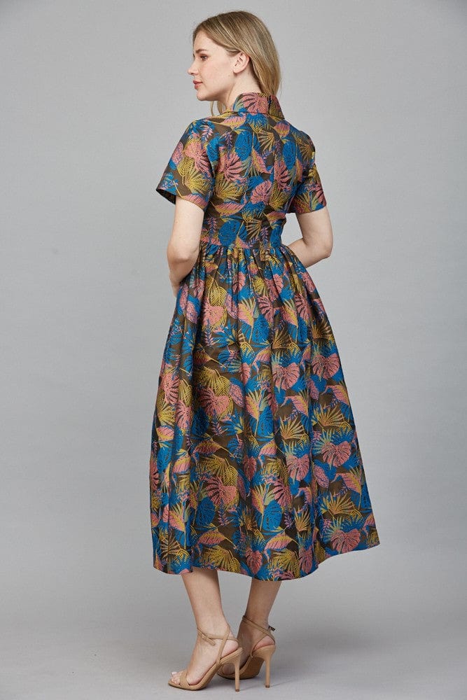 Fate Dress Rylee Jacquard Midi Dress
