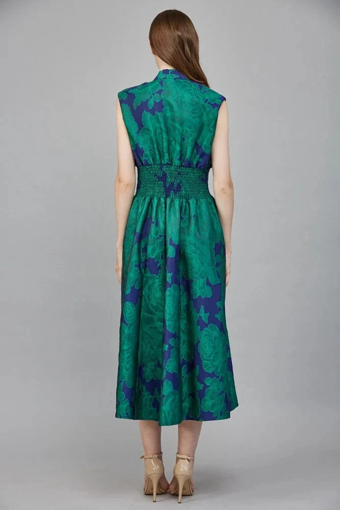 Fate Dress Sadie Floral Jacquard Front Zip Dress