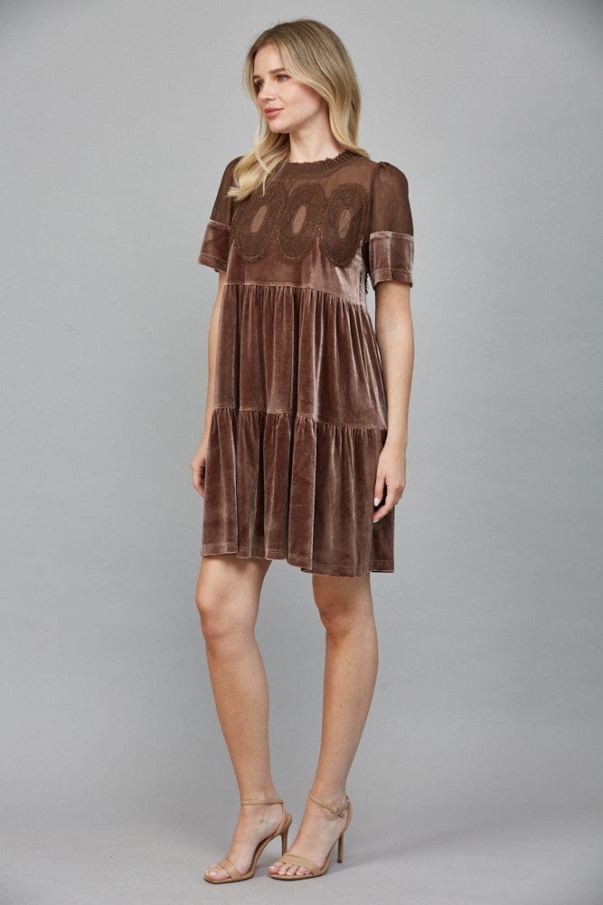 Victoria Lace Contrast Dress